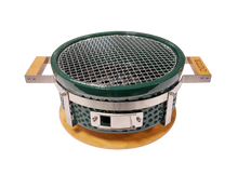 Afbeelding in Gallery-weergave laden, ronde keramische tafelgrill ,groen