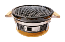 Afbeelding in Gallery-weergave laden, ronde keramische tafelgrill,zwart