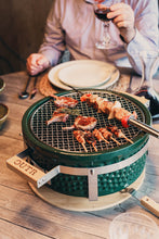 Afbeelding in Gallery-weergave laden, ronde keramische tafelgrill ,groen