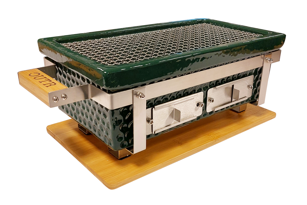 BRAZA SQUARE tafel grill groen